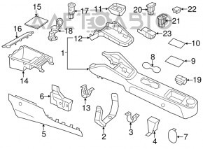 Кнопка Start-Stop VW Jetta 11-18 USA облез хром