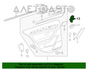 Controlul geamului electric din spate dreapta VW Golf 15- 5d