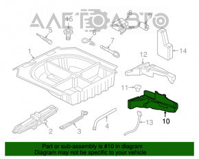 Spumă de polistiren sub instrumentul VW Golf 15 - jos