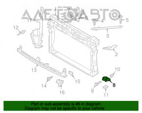 Кронштейн фары правый VW Golf 15- 1.8 OEM