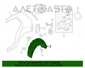 Aripa spate stânga VW Golf 15-