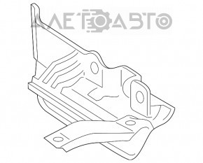 Placă de protecție a pragului spate stânga VW Golf 15- 5d