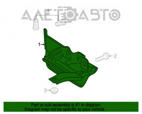 Placă de protecție a pragului spate stânga VW Golf 15- 5d