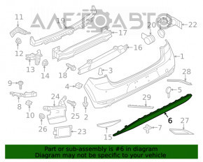 Buza bara spate VW Golf 15-17