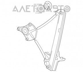 Mecanismul de ridicare a geamului din spate dreapta pentru VW Golf 15- 5d.