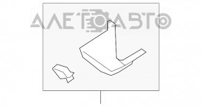 Capacul suportului frontal stânga jos VW Golf 15- negru