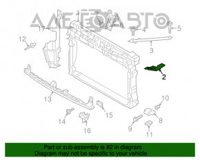 Кронштейн фары левый VW Golf 15- 1.8 OEM