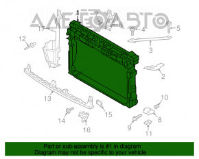 Televizorul panoului radiatorului VW Golf 15- nou OEM original