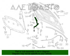 Capota stângă a VW Golf 15- nouă, originală OEM