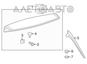 Spoilerul portbagajului VW Golf 15-