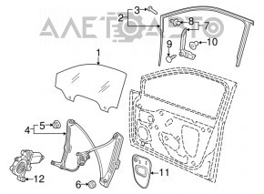 Fereastra electrică mecanismul frontal stânga VW Golf 15-