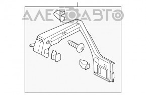 Обшивка арки верхняя левая VW Golf 15-17 5d черн