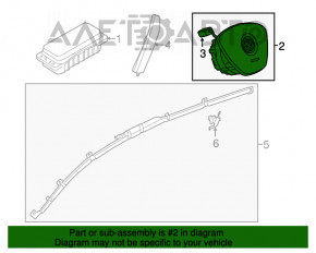 Airbag-ul de siguranță în volanul șoferului VW Jetta 19- negru, zgâriat.