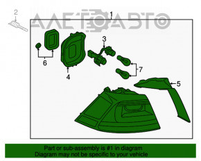 Фонарь внешний крыло правый VW Golf 15- usa