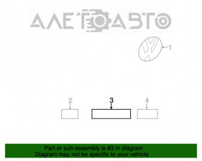 Emblema inscripționată 4 MOTION VW Tiguan 11-17