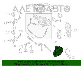 Blocare ușă spate stânga VW Golf 15- 5d