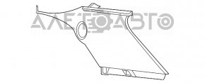 Capac spate dreapta pentru Jeep Grand Cherokee WK2 14-16, bej.