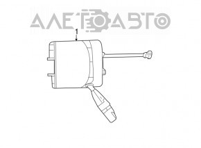 Comutatorul de sub volan asamblat cu chitara Dodge Charger 15-20 rest cu cablu, ars, carcasa rupta, comutator uzat