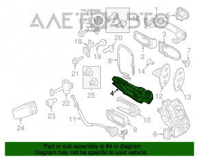 Механизм ручки двери задней левой VW Passat b8 16-19 USA