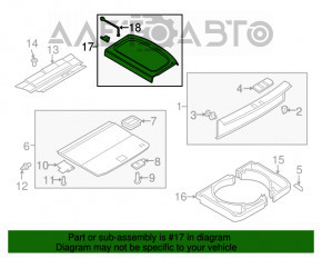 Suport portbagaj VW Tiguan 09-17 negru