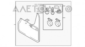 Bara de noroi față stânga VW Tiguan 09-17 nou OEM original