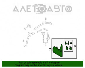 Flapsuri fata 2buc VW Tiguan 09-17 nou original OEM