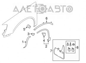 Flapsuri fata 2buc VW Tiguan 09-17 nou original OEM