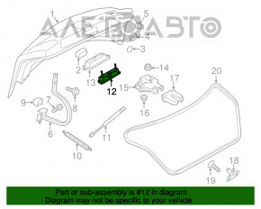 Кнопка открытия багажника Audi A4 B8 08-16 седан без камеры