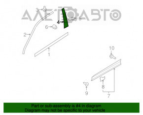 Panoul lateral dreapta față a ușii VW Tiguan 09-17, nou, original