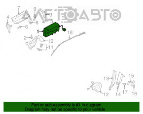 Подушка безопасности airbag пассажирская в торпеде VW Tiguan 09-17