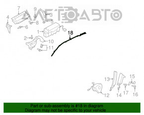 Perna de aerbag laterală stângă pentru VW Tiguan 09-17