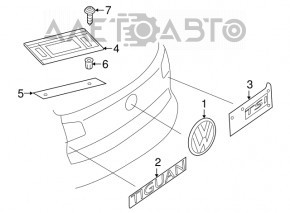 Emblema "VW" spatele VW Tiguan 18-