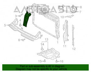 Bara de blocare a capotei VW Tiguan 18- nouă originală OEM