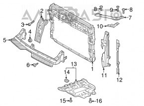 Bara de blocare a capotei VW Tiguan 18- nouă originală OEM