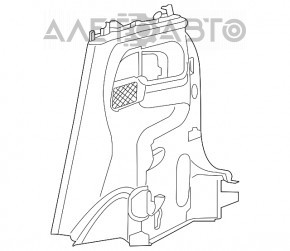 Capacul arcului drept Fiat 500L 14-