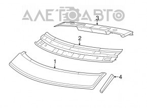 Capota stângă a acoperișului Fiat 500L 14- sub panoramă