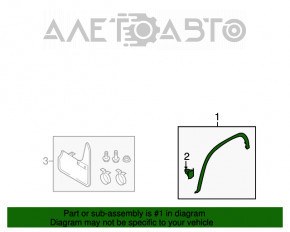 Capacul aripii spate stânga VW Tiguan 18- nou original OEM