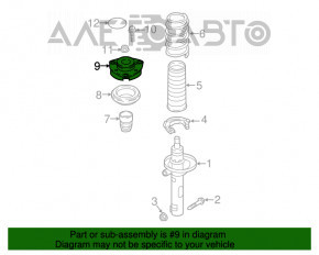 Опора амортизатора задняя левая VW Jetta 19-
