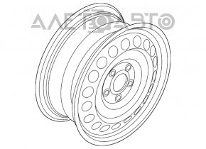 Roata de rezerva pentru VW Golf 15-