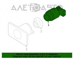 Senzor de parcare frontal stânga pentru VW Tiguan 18- nou OEM original