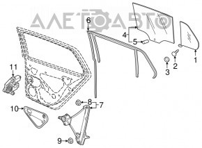 Motor electric pentru geamul din spate dreapta VW Golf 15- 5d