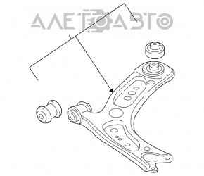 Рычаг нижний передний левый VW Golf 15-