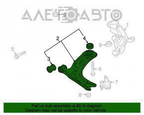 Рычаг нижний передний левый VW Golf 15-