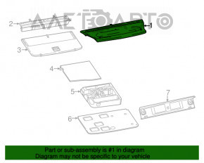 Capota portbagajului Fiat 500L 14- negru