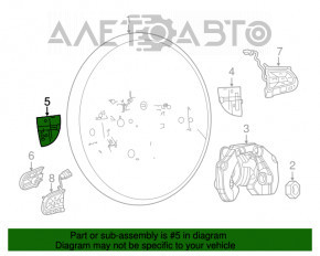 Кнопки управления с обратной стороны руля левые Jeep Compass 17-