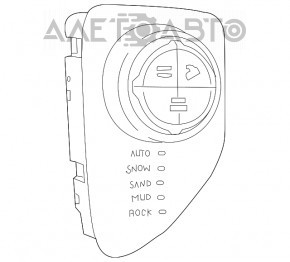 Control Switch управление режимами езды Jeep Compass 17- черн