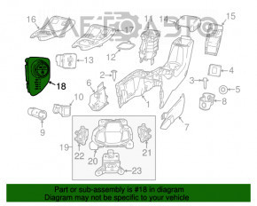 Control Switch управление режимами езды Jeep Compass 17- черн, облезла краска