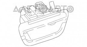 Mânerul ușii portbagajului Jeep Compass 17- keyless