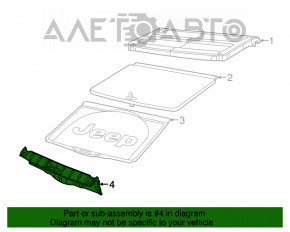 Capac portbagaj Jeep Renegade 15- negru