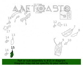 Петля двери нижняя передняя левая Subaru Forester 19- SK